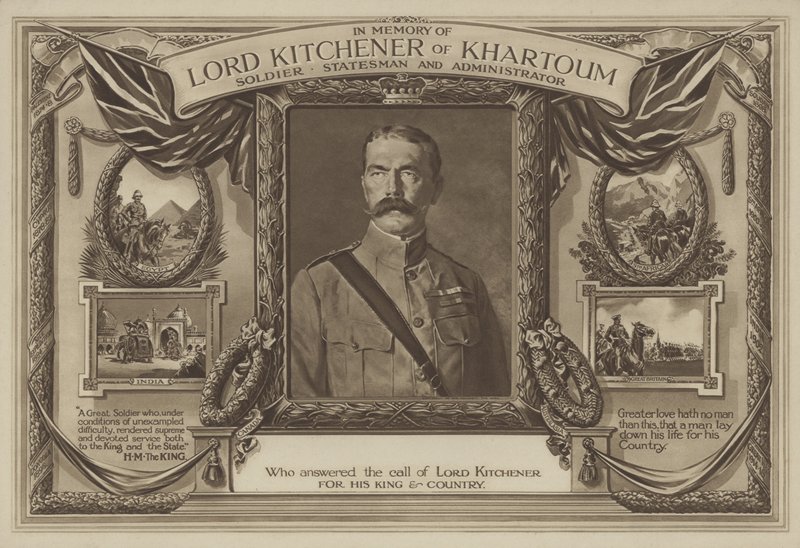 A kartúmi Lord Kitchener emlékére alkotó: English School