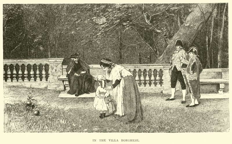 A Villa Borghese-ben alkotó: English School
