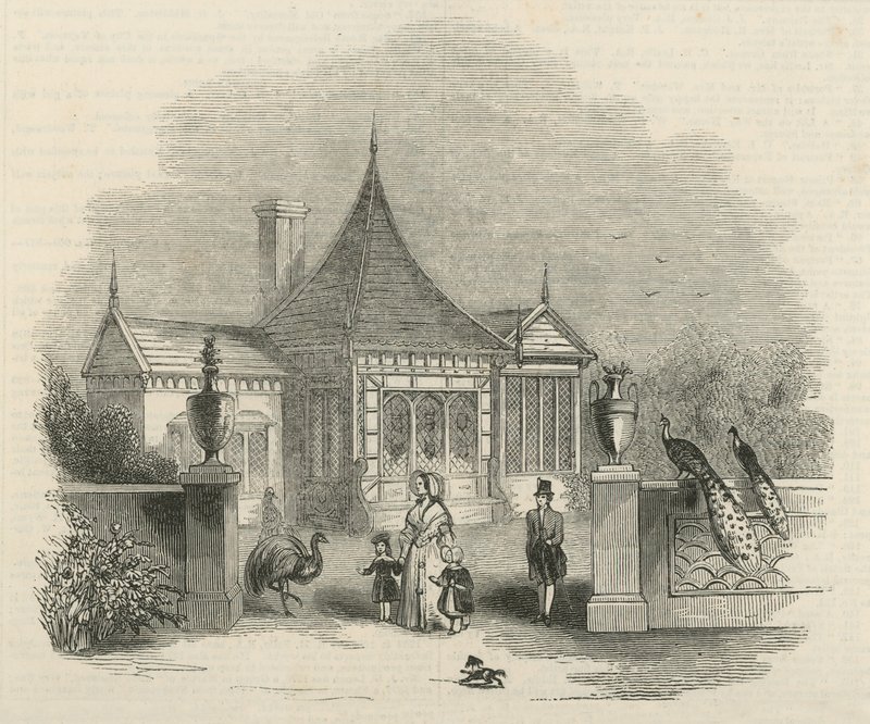 A Buckingham-palota területén alkotó: English School