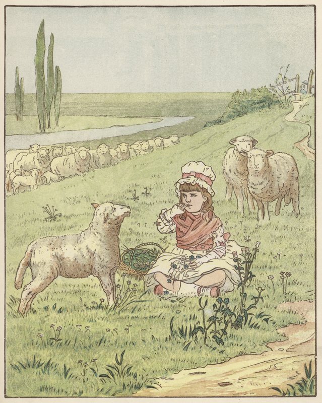 A réteken (színes litográfia) alkotó: English School