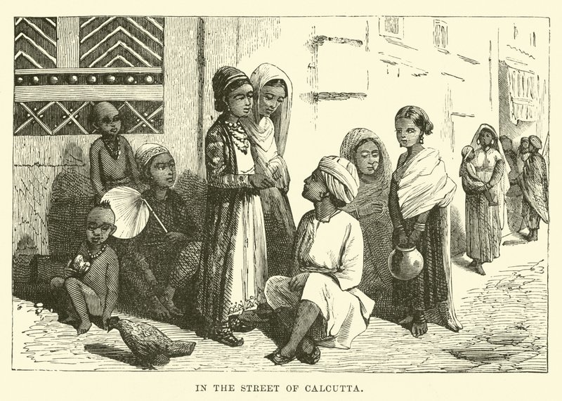 Kalkutta utcájában alkotó: English School