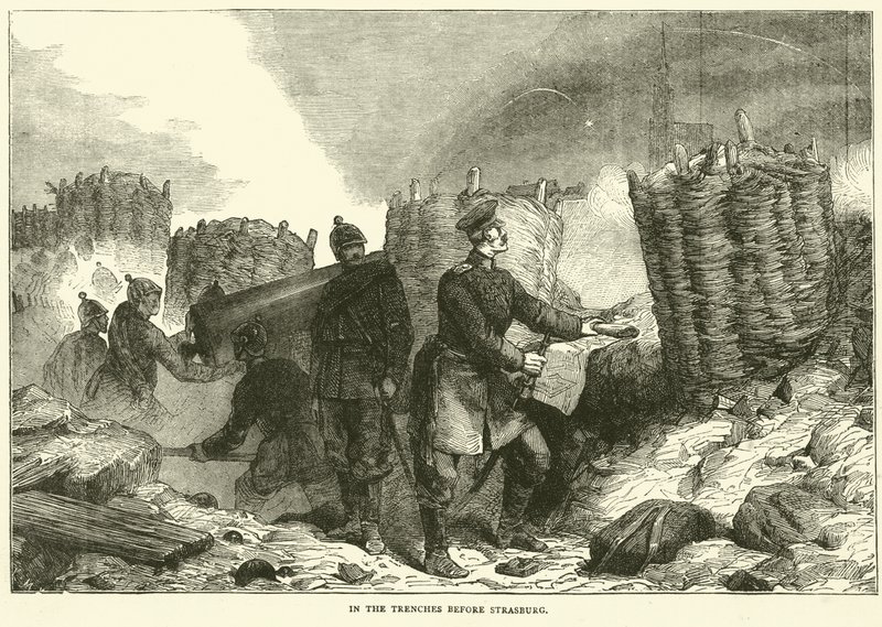 A Strasburg előtti árkokban, 1870. szeptember alkotó: English School
