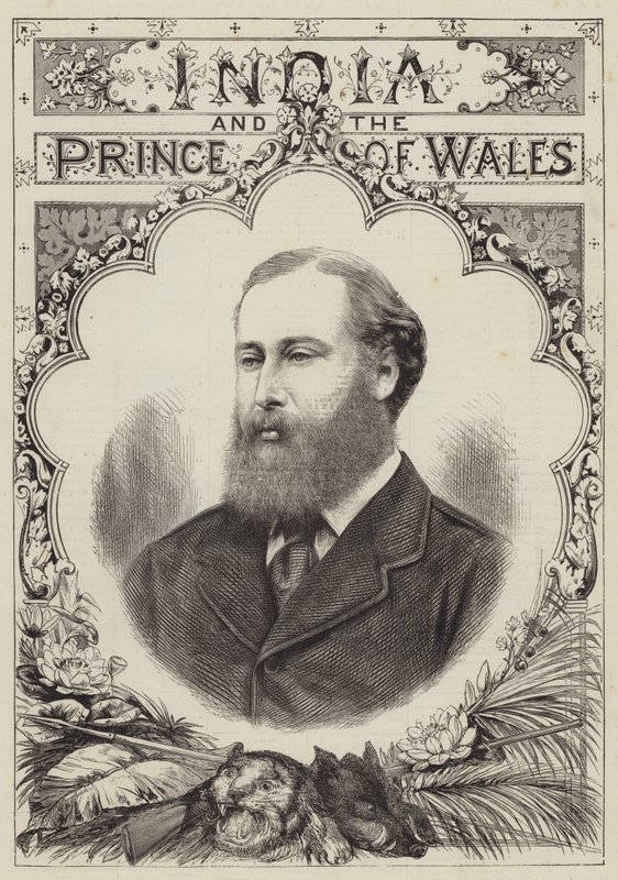 India és a walesi herceg (metszet) alkotó: English School