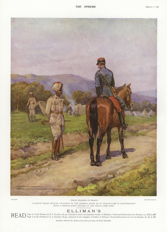 Indiai katonák Franciaországban, I. világháború alkotó: English School