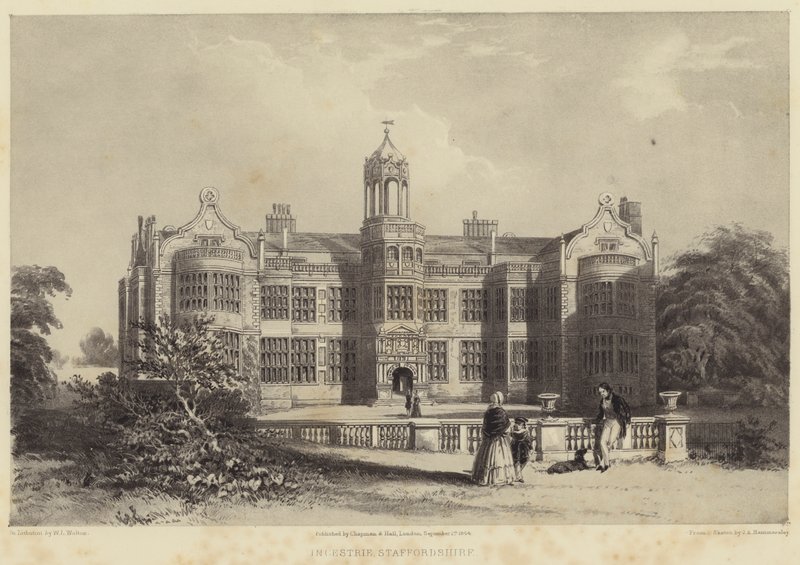 Ingestrie, Staffordshire (metszet) alkotó: English School