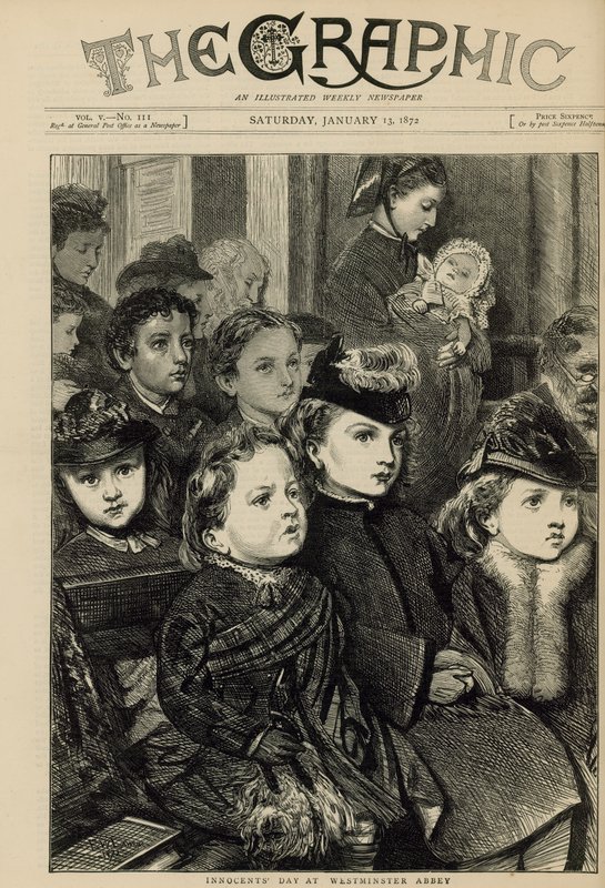 Ártatlanok napja a Westminster Abbeyben alkotó: English School