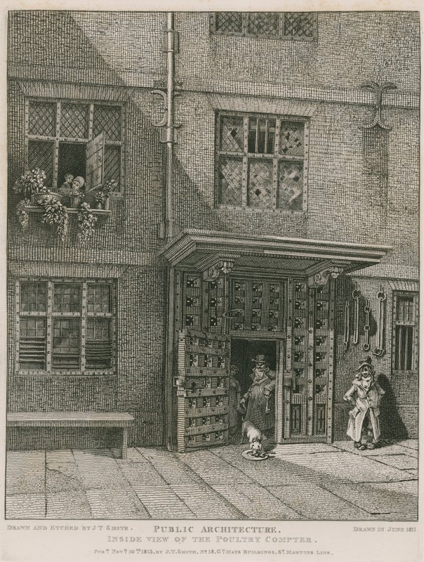 A Poultry Compter belső nézete alkotó: English School