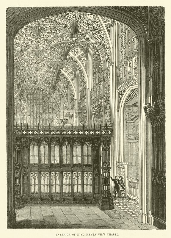 Henrik király kápolnájának belseje (metszet) alkotó: English School