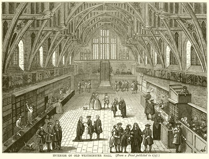 Az Old Westminster Hall belseje alkotó: English School