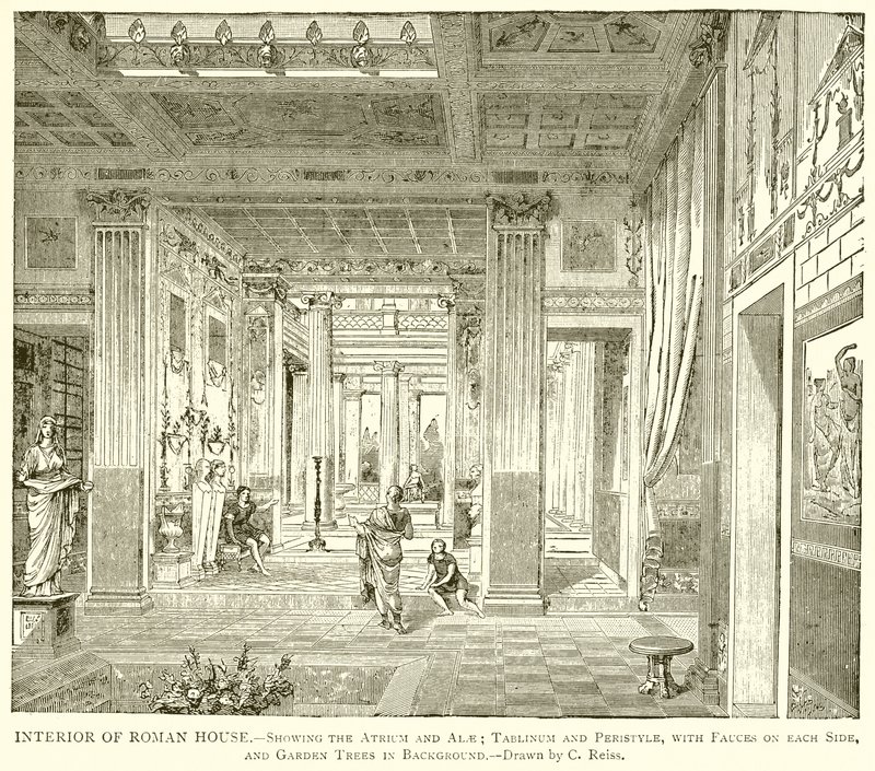 A római ház belseje alkotó: English School