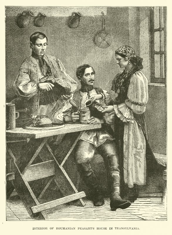 Erdélyi román paraszti ház belseje alkotó: English School