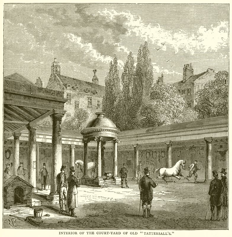Az Old Tattersalls udvar udvarának belseje alkotó: English School