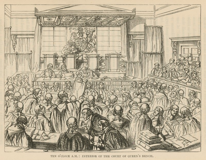 A Court of Queens Bench belső terei alkotó: English School