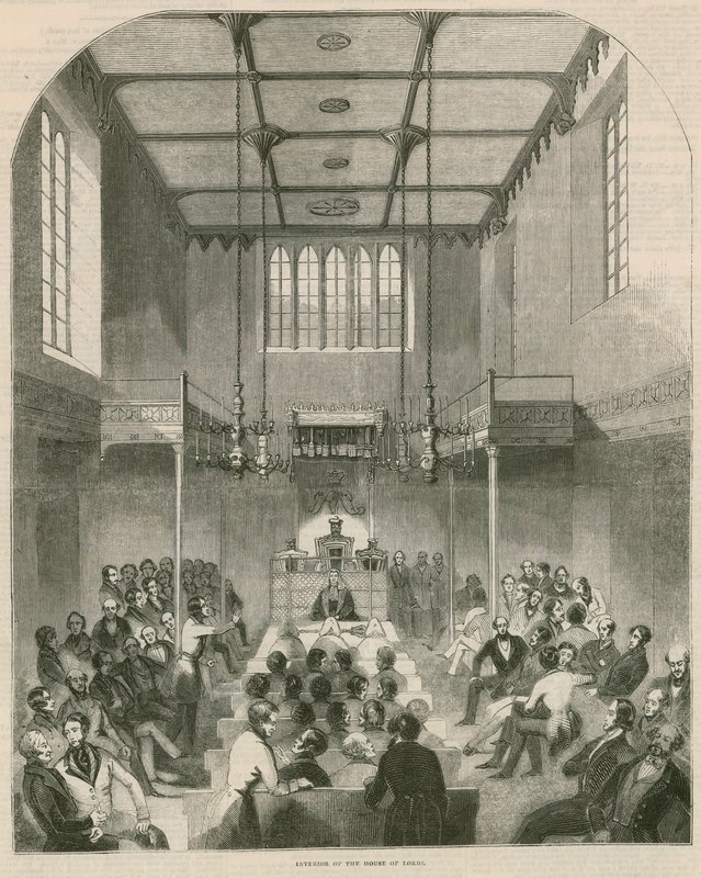 A Lordok Házának belseje, Westminster, London alkotó: English School