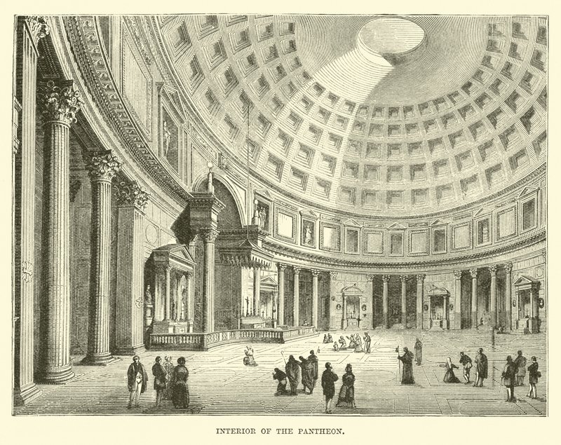 A Pantheon belseje alkotó: English School