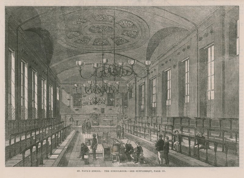 A St Pauls Iskola iskolatermének belseje alkotó: English School
