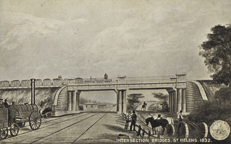 Intersection Bridges, St Helens, 1832 alkotó: English School