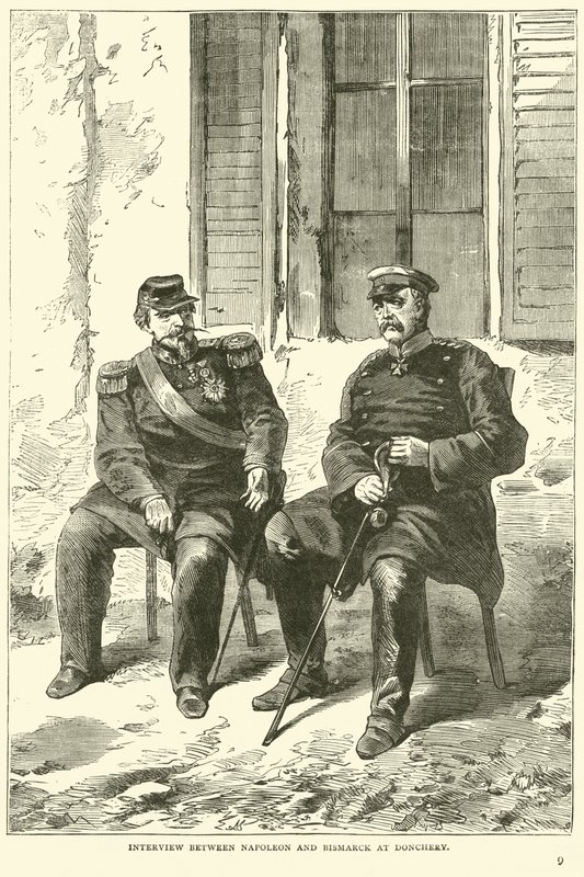 Interjú Napóleon és Bismarck között Doncheryben, 1870. szeptember alkotó: English School