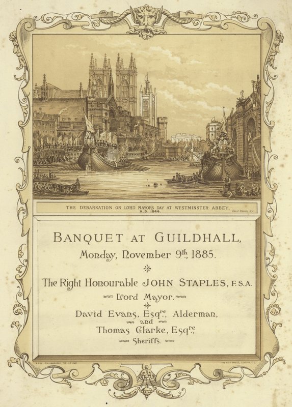 Meghívás egy bankettre a Guildhallban alkotó: English School