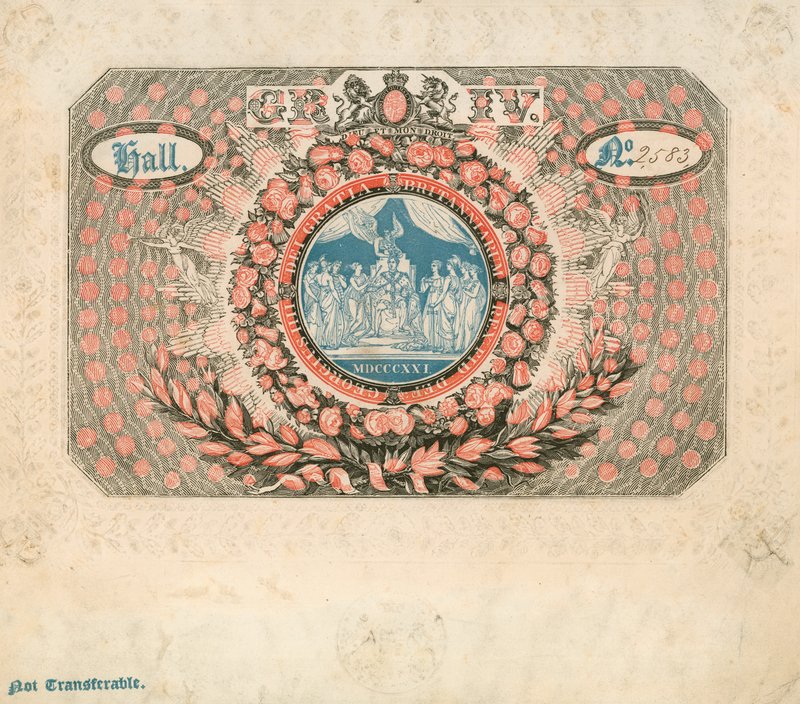 Meghívó IV. György 1821-es koronázására alkotó: English School