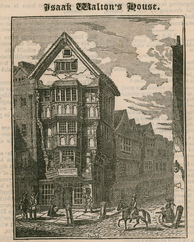 Isaak Waltons House, Fleet Street, London alkotó: English School