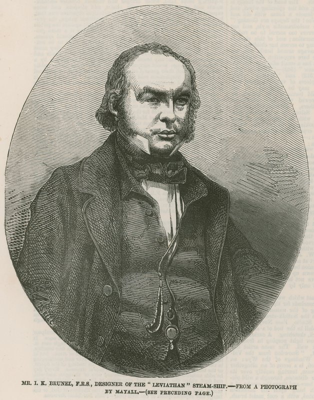 Isambard Kingdom Brunel, a Leviathan gőzhajó tervezője alkotó: English School