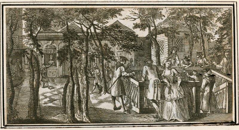 Islington Spa, korábban New Tunbridge Wells, 1735 alkotó: English School