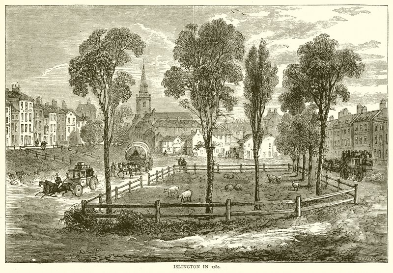 Islington 1780-ban alkotó: English School