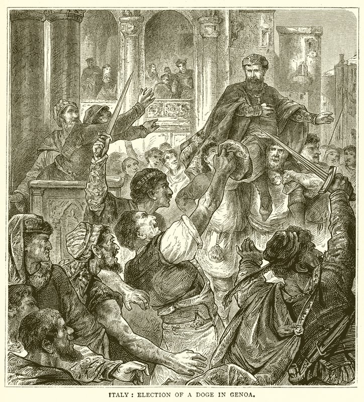 Olaszország: Dózsaválasztás Genovában alkotó: English School