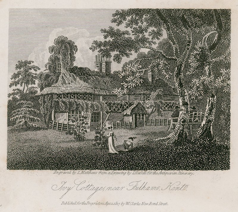 Ivy Cottage, Fulham közelében, Kentben alkotó: English School
