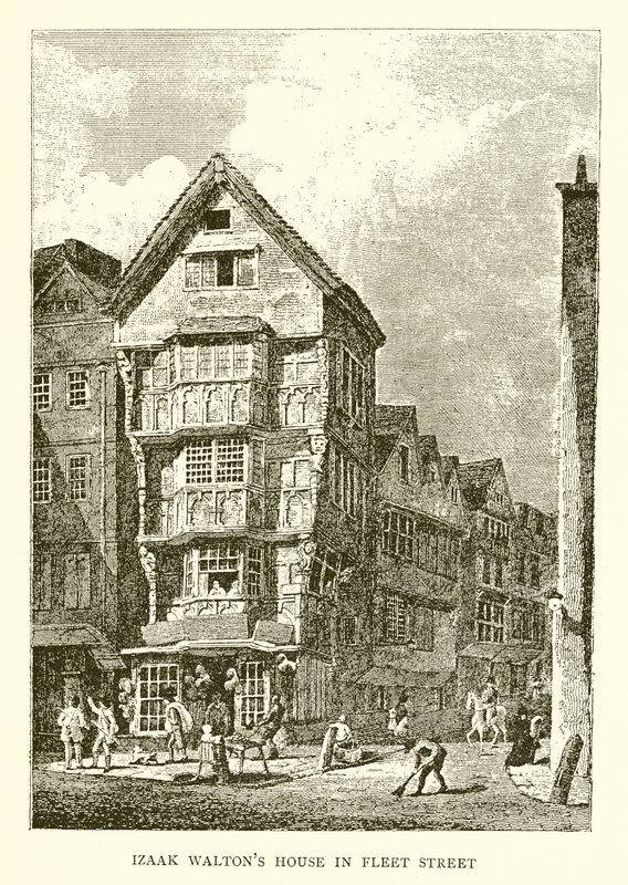 Izaak Walton háza a Fleet Streeten alkotó: English School