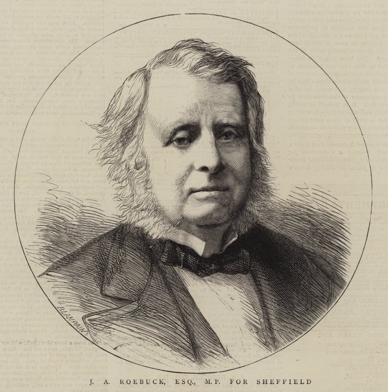J A Roebuck, Esquire, Sheffield képviselője (metszet) alkotó: English School