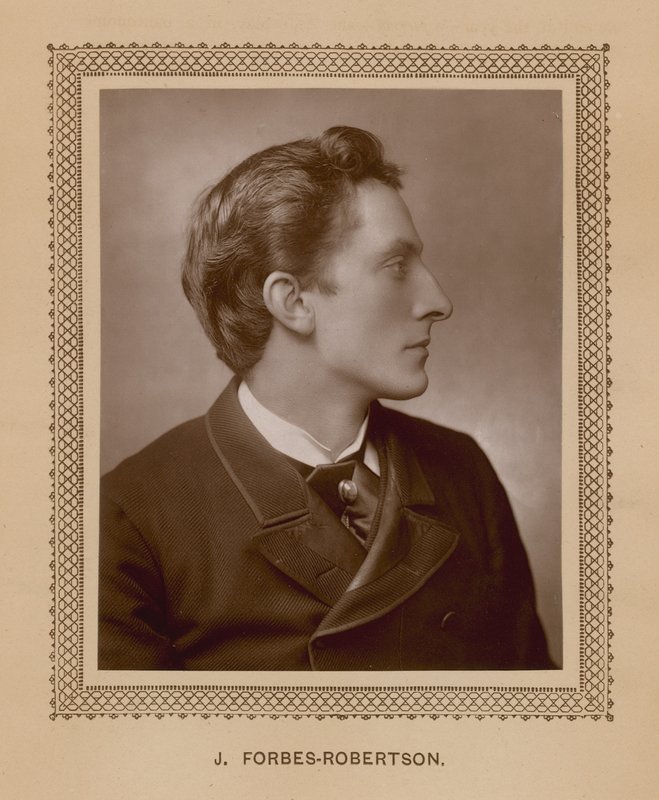 J Forbes-Robertson, egy speciálisan a Theater számára készült fényképről alkotó: English School