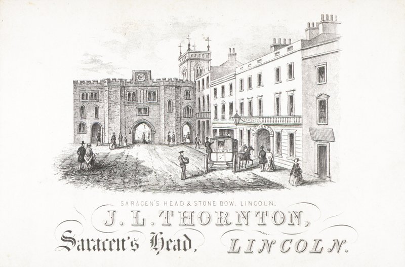 J L Thornton, Saracens Head and Stone, Lincoln alkotó: English School