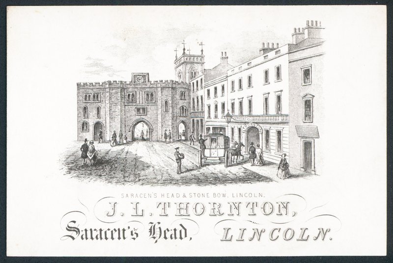 J L Thornton, kereskedelmi kártya alkotó: English School