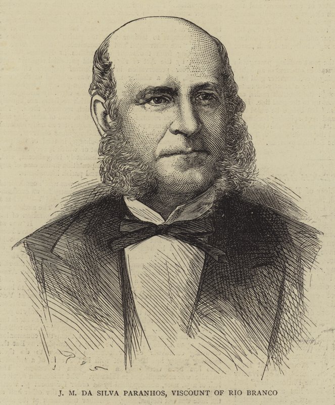 J M da Silva Paranhos, Rio Branco vikomtja (metszet) alkotó: English School
