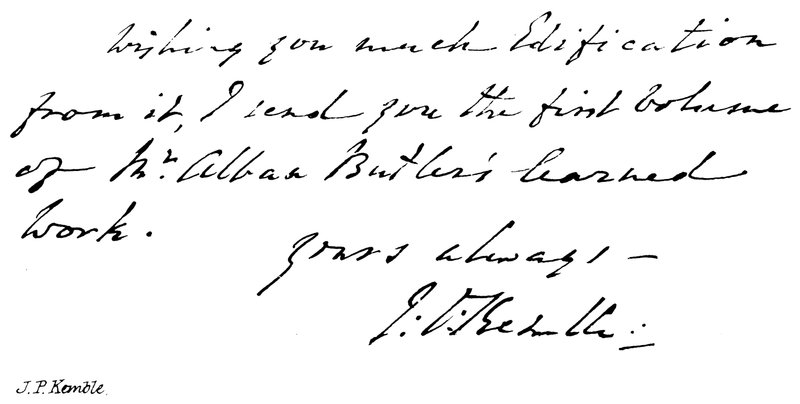 J P Kemble alkotó: English School