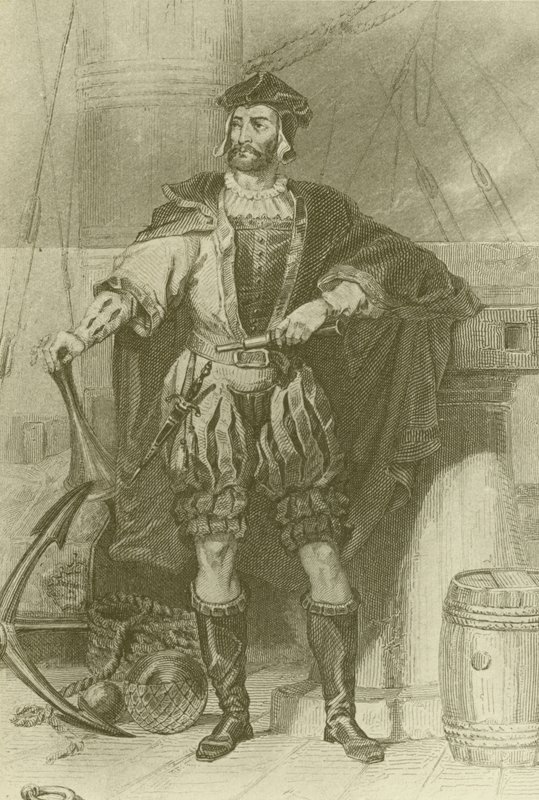 Jacques Cartier (1494-1557, francia felfedező). alkotó: English School
