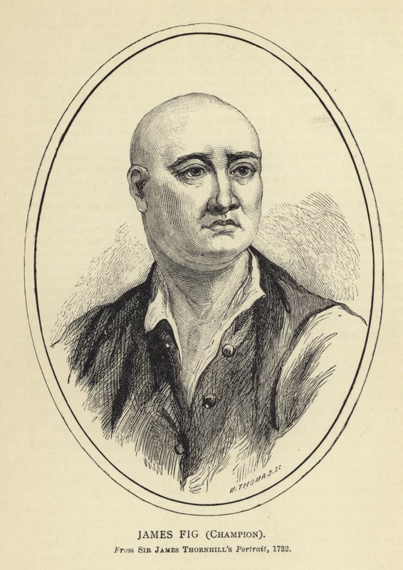 James Fig, bajnok, Sir James Thornhills portréból, 1732 alkotó: English School