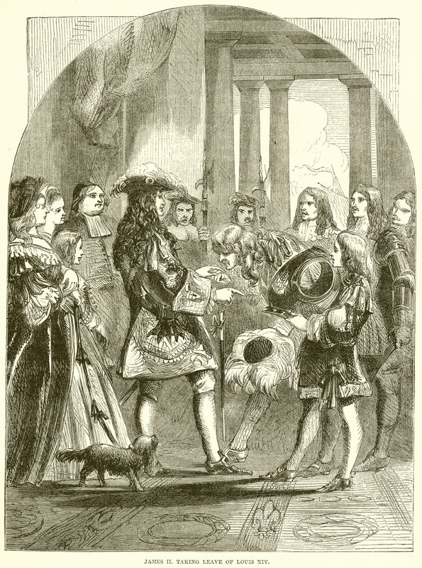 Jakab II. búcsút vesz XIV. Lajostól alkotó: English School