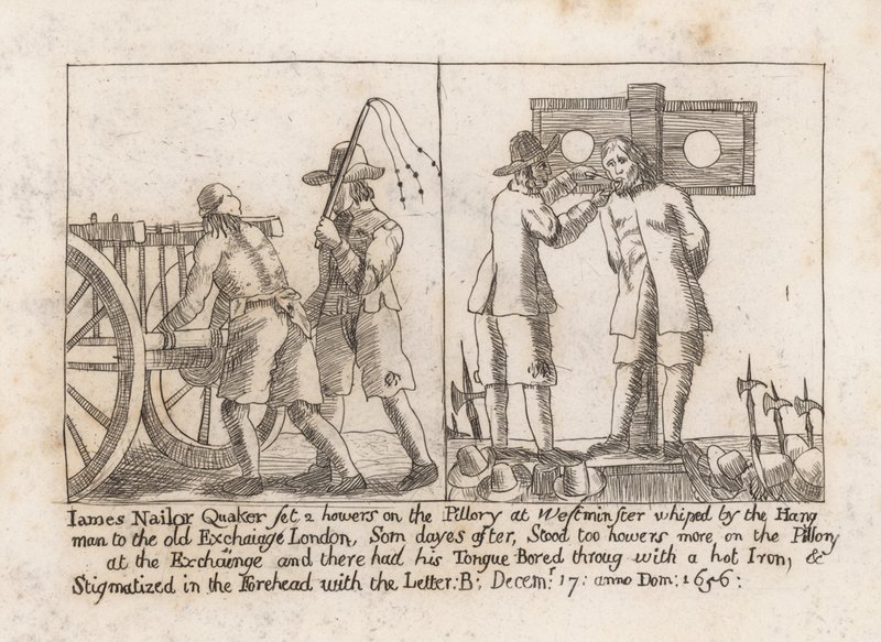 James Nailor, kvéker, két órát ült a pellengéren Westminsterben alkotó: English School