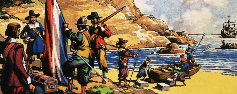 Jan van Riebeeck Dél-Afrikába érkezik alkotó: English School