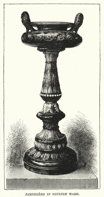 Jardiniere Doulton edényben (metszet) alkotó: English School