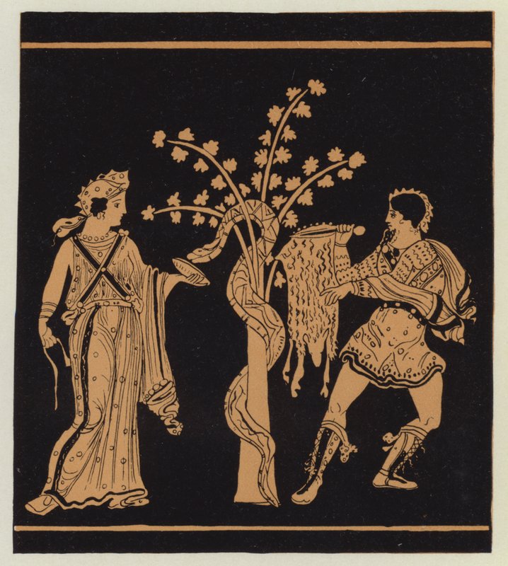 Iaszón, Medea segítségével, az aranygyapjúért (színes litográfia) alkotó: English School