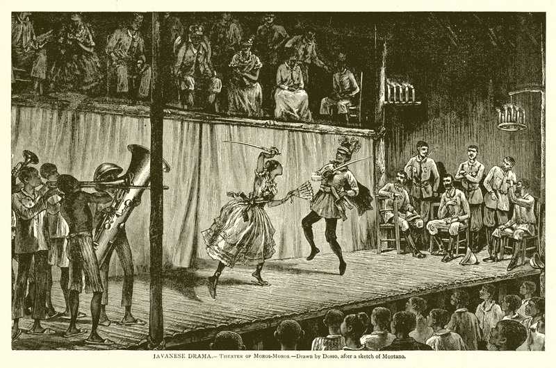 Javanese Drame. - Moros-Moros Színház alkotó: English School