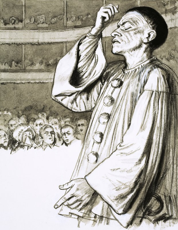 Jean Gaspard Deburau, más néven Pierrot bohóc alkotó: English School
