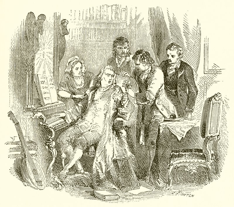 Jean Paul Richter a Pianoforte-ban alkotó: English School