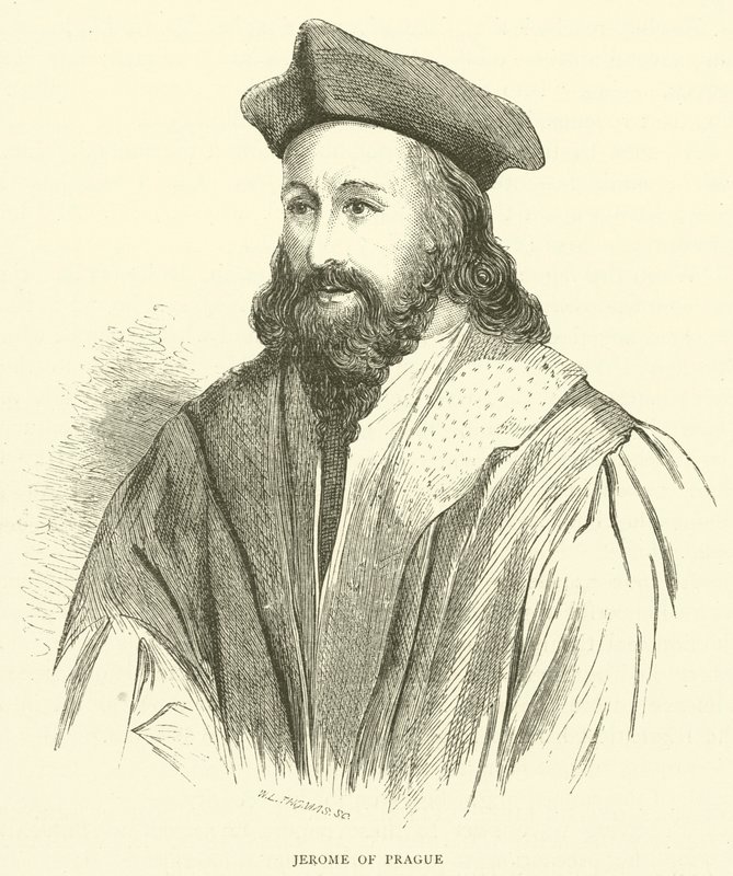Prágai Jeromos (metszet) alkotó: English School