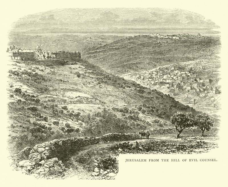 Jeruzsálem a Gonosz Tanács hegyéről alkotó: English School
