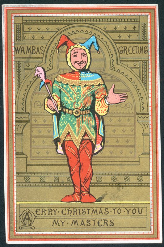 Jester, karácsonyi üdvözlőlap alkotó: English School